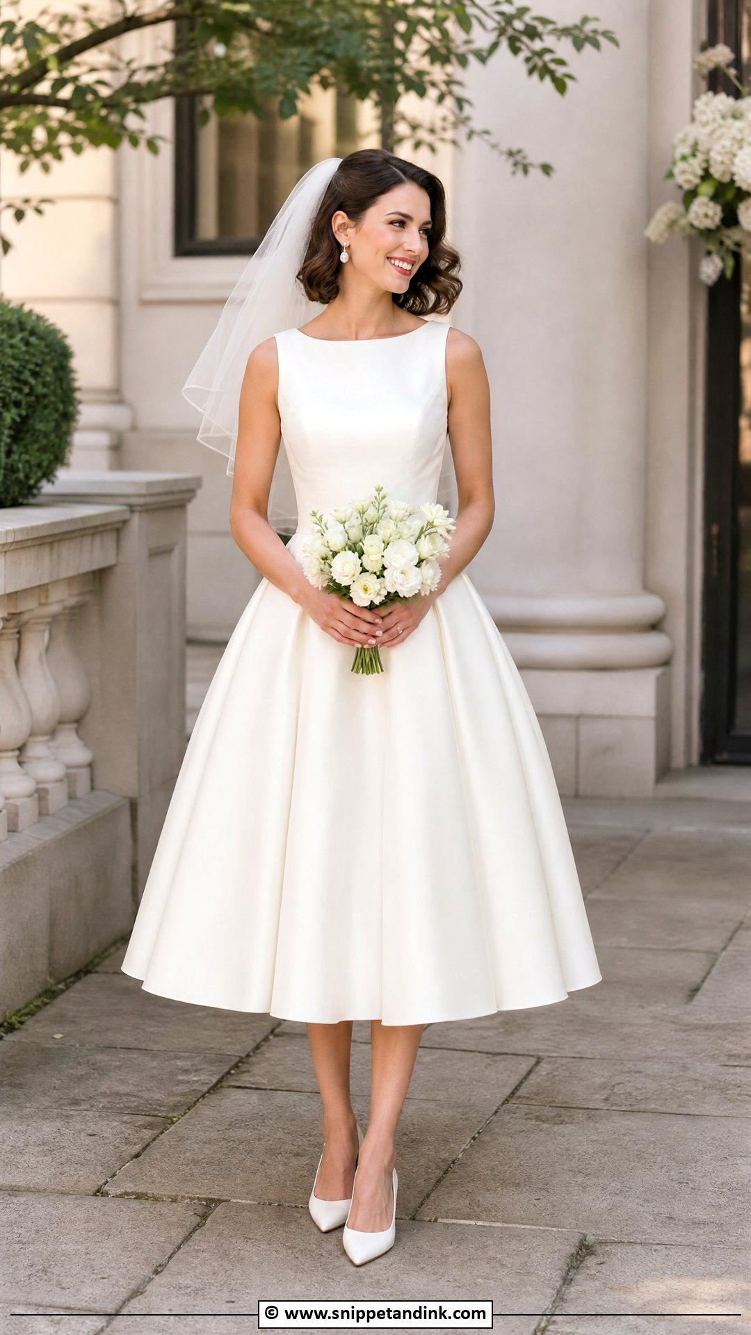 Tea Length Wedding Dress - Snippet and Ink - 35 Dream Wedding Dresses