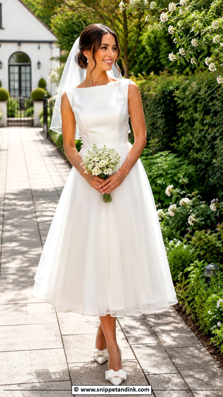 Tea Length Wedding Dress - Snippet and Ink - 25 Enchanting Wedding Dress Ideas