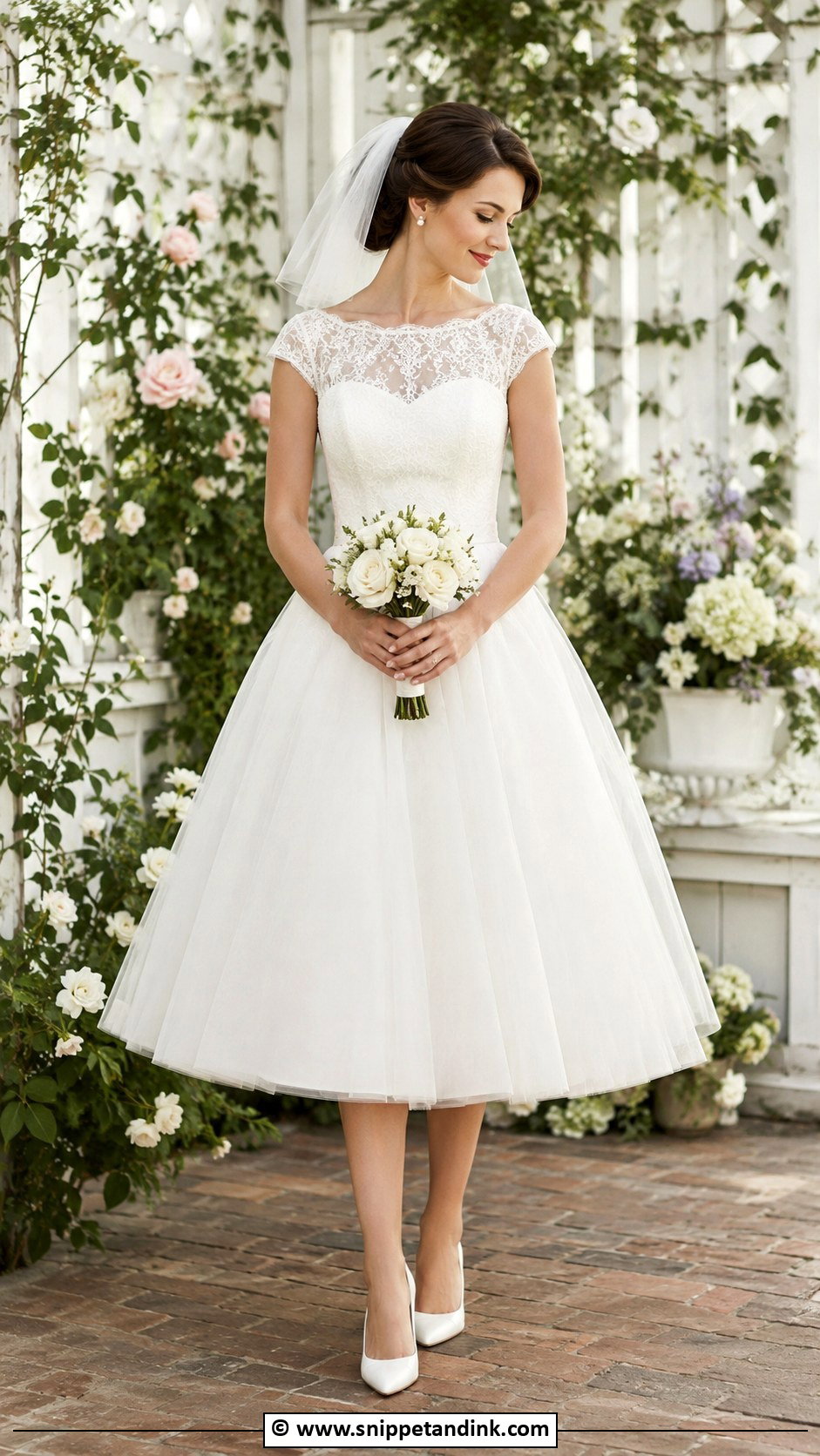 Tea Length Wedding Dress - Snippet and Ink - 35 Wedding Dress Styles