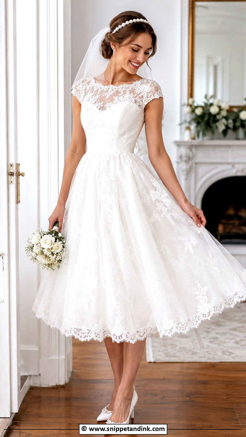 Tea Length Wedding Dress - Snippet and Ink - 35 Whimsical Wedding Dress Ideas