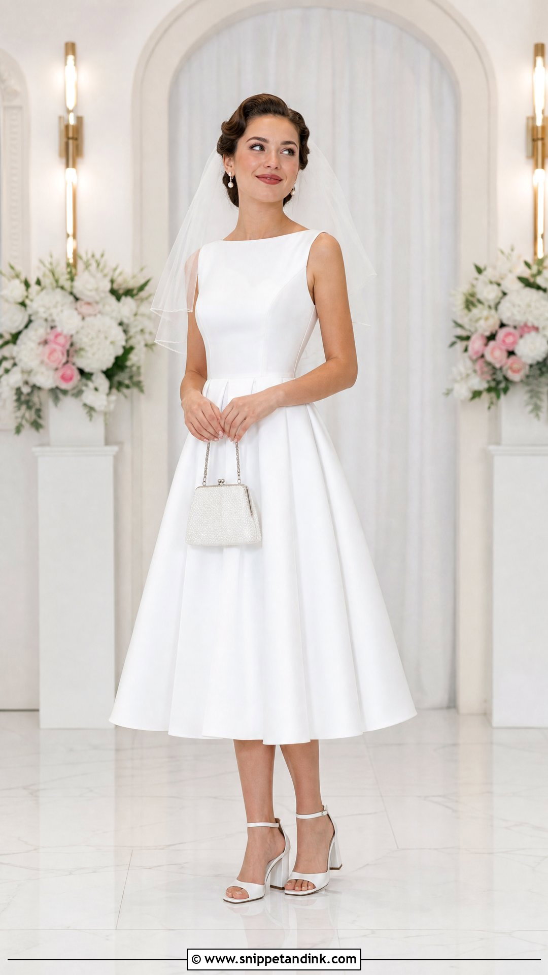 Tea Length Wedding Dress - Snippet and Ink - 25 Las Vegas Wedding Dresses