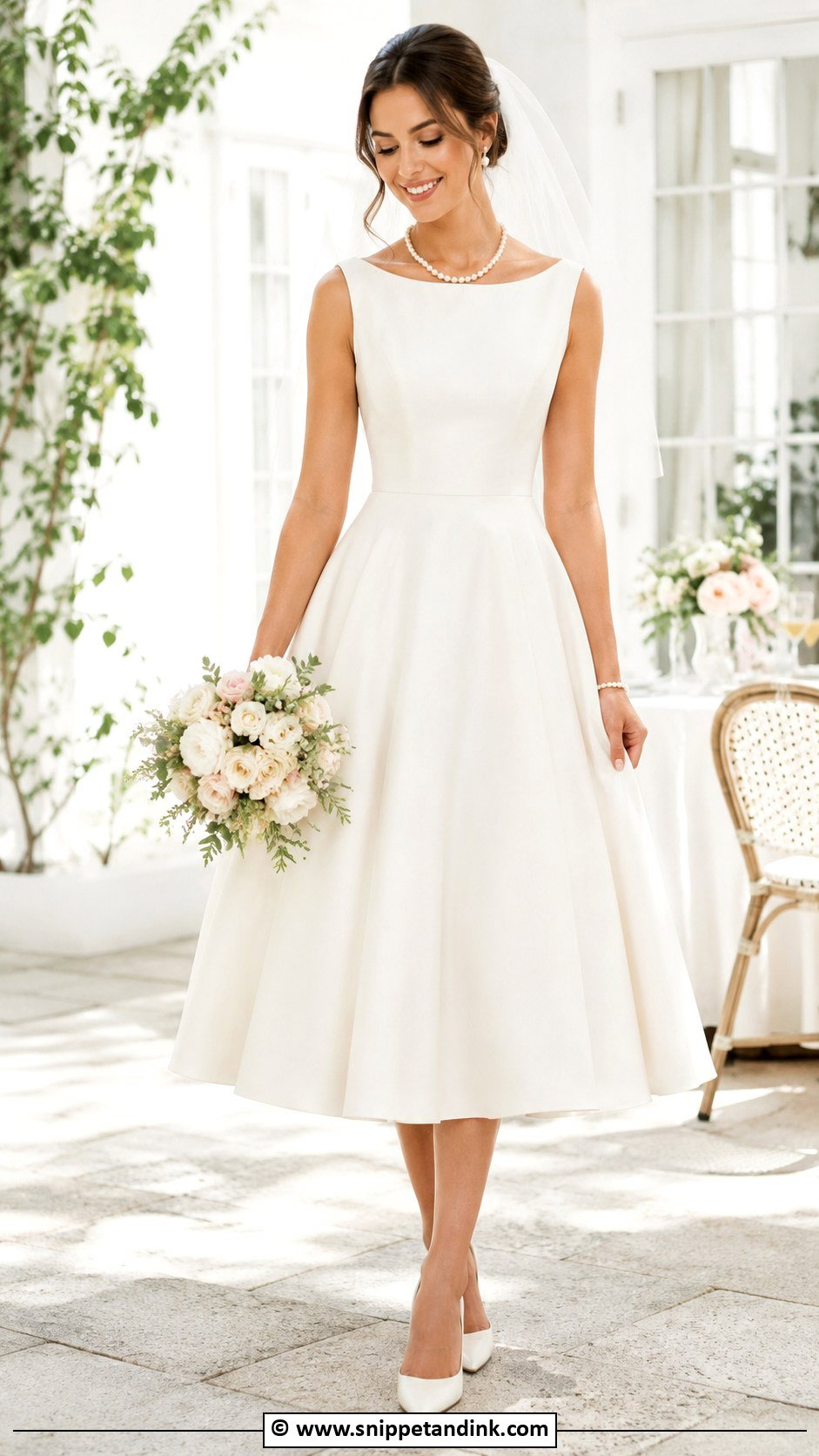 Tea Length Wedding Dress - Snippet and Ink - 25 Informal Wedding Dresses