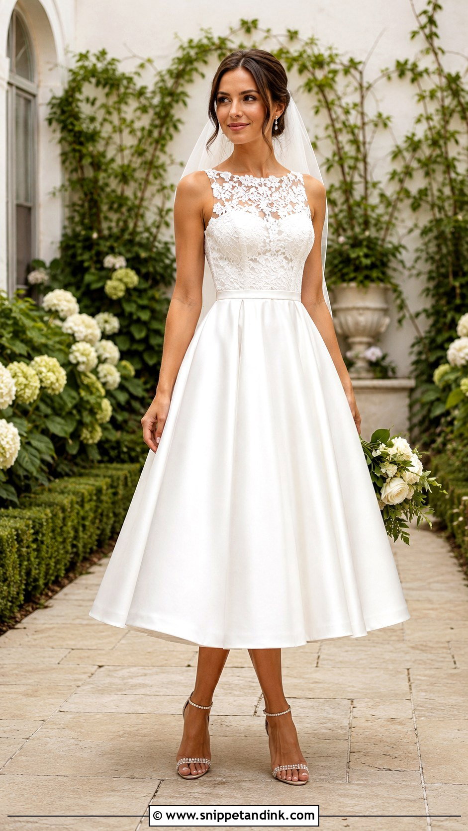 Tea Length Wedding Dress - Snippet and Ink - 30 Fancy Wedding Dresses