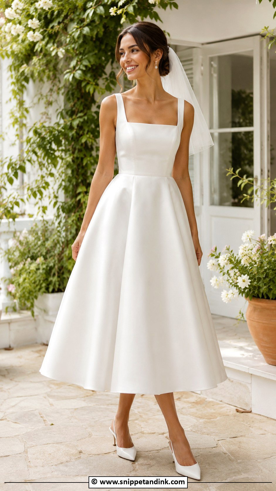 Tea Length Wedding Dress - Snippet and Ink - 25 Trendy Wedding Dresses