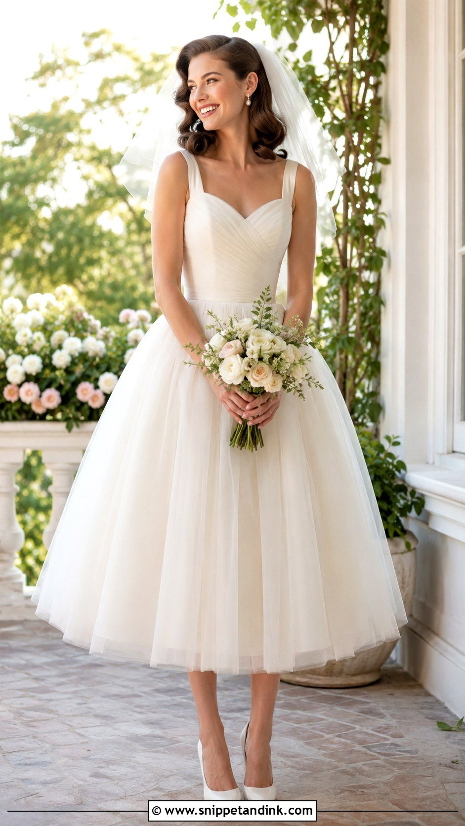 Tea Length Wedding Dress - Snippet and Ink - 30 Wedding Dress Design Ideas