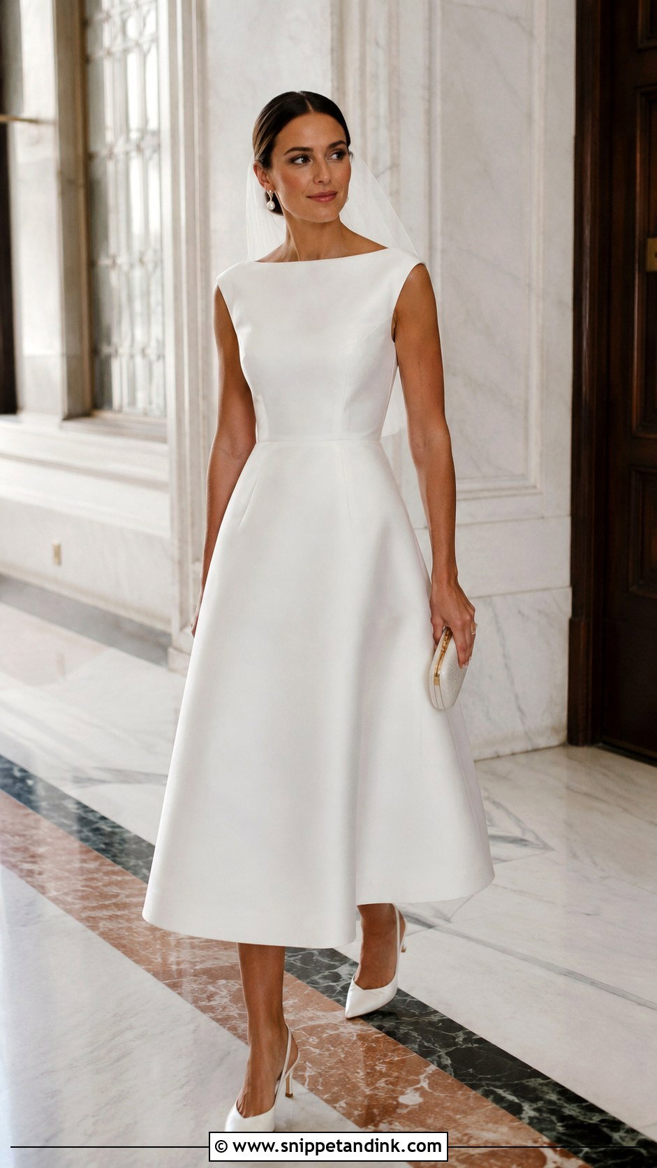 Tea Length Wedding Dress - Snippet and Ink - 20 Modern Minimalist Wedding Dress Ideas