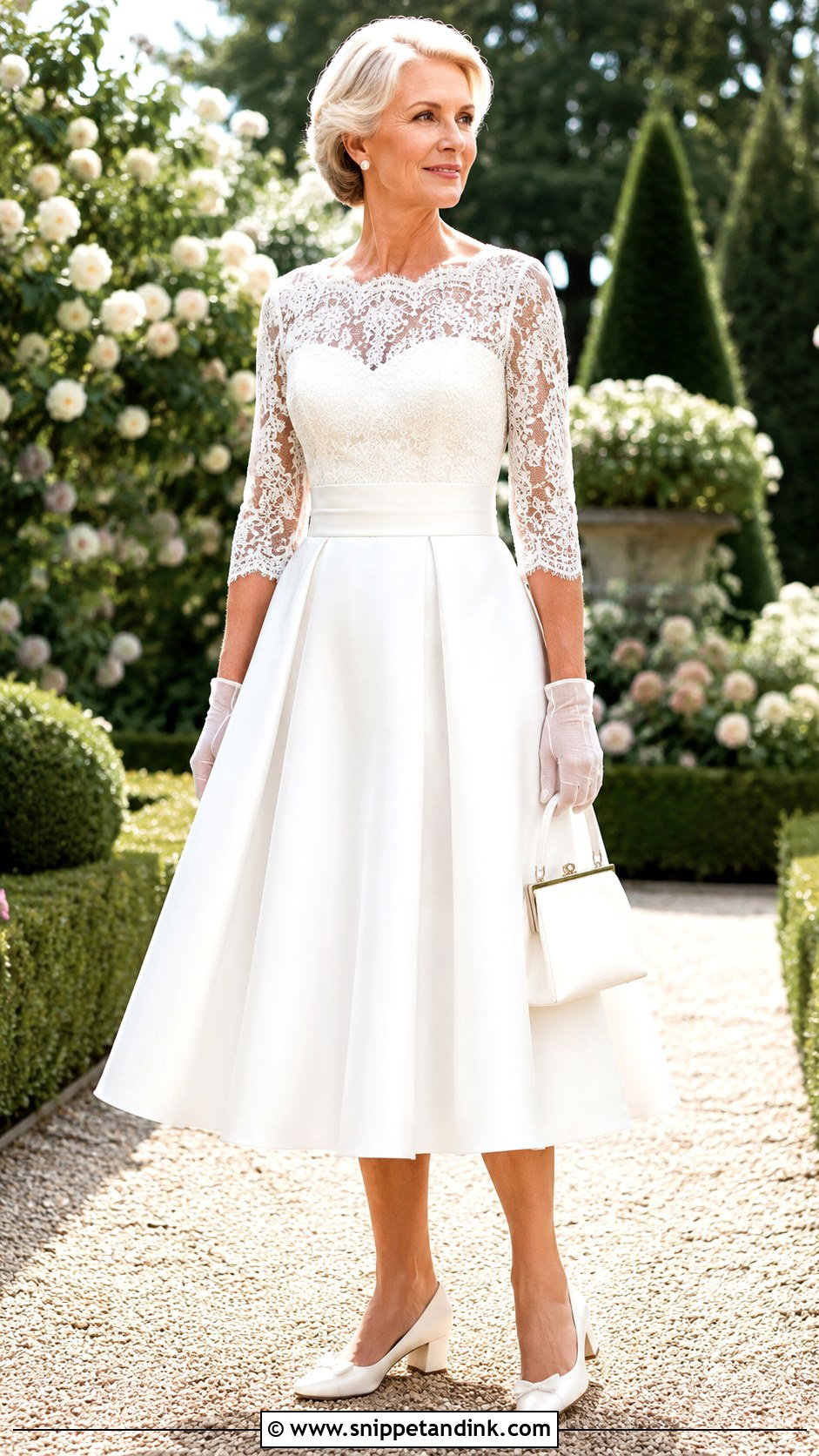 Tea Length Wedding Dress - Snippet and Ink - 20 Older Bride Wedding Dress Ideas