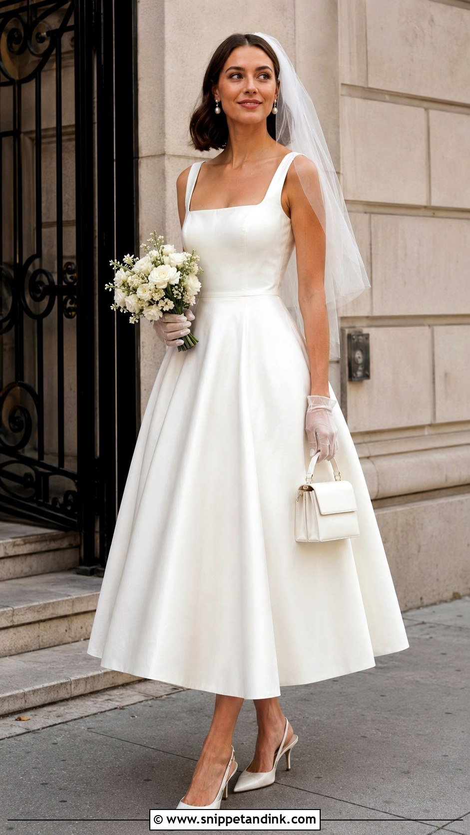 Tea Length Wedding Dress - Snippet and Ink - 20 Simple Chic Wedding Dress Ideas