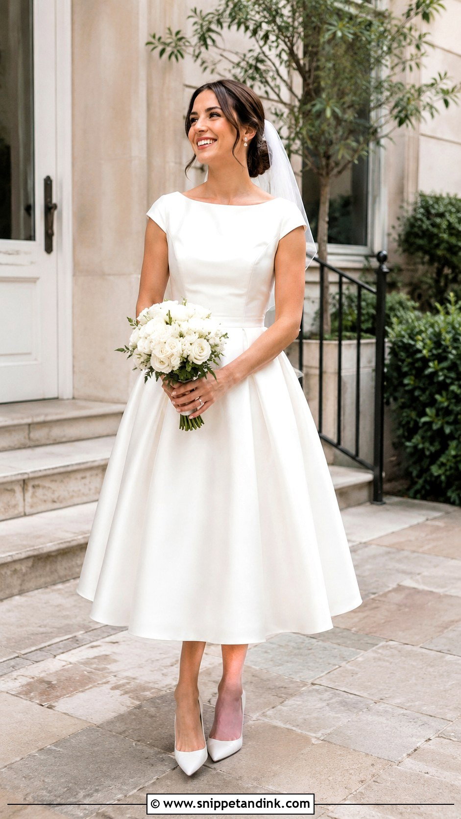 Tea Length Wedding Dress - Snippet and Ink - 25 Classic Elegant Wedding Dresses