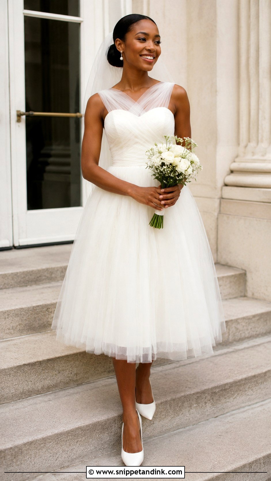 Tea Length Wedding Dress For Black Women - Snippet and Ink - 30 Wedding Dress Black Women Ideas