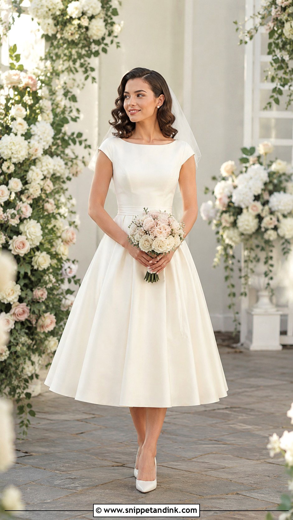 Tea Length Wedding Dress For Short Brides - Snippet and Ink - 30 Wedding Dresses for Short Brides