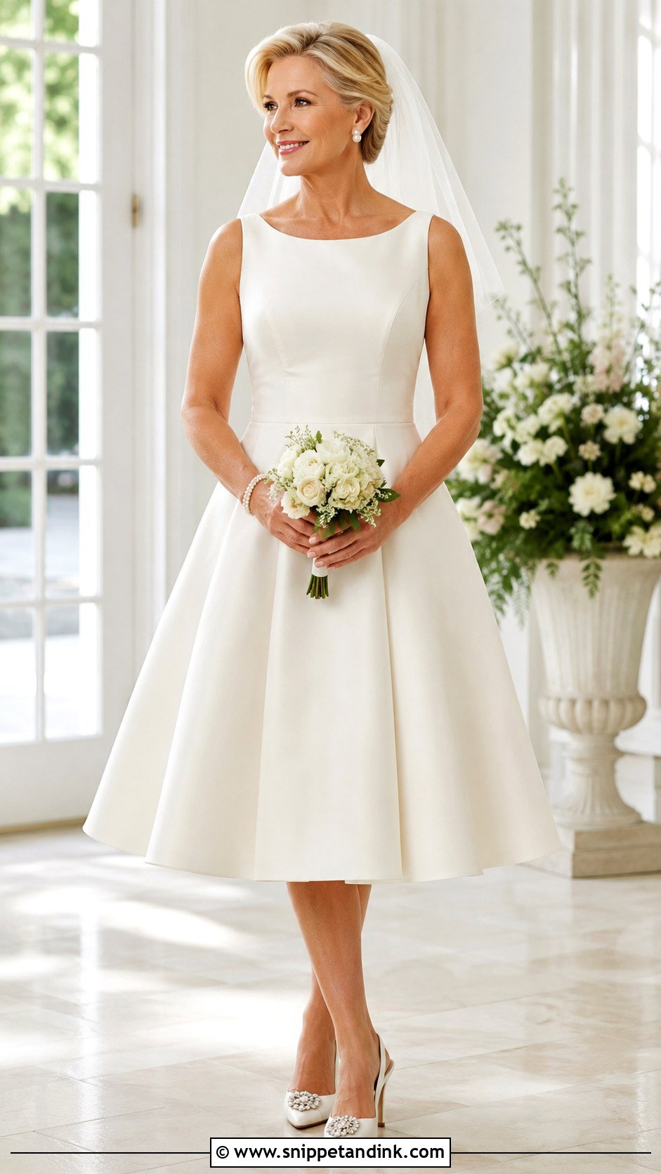 Tea Length Wedding Dress For Women Over 50 - Snippet and Ink - 25 Over 50 Wedding Dress Ideas