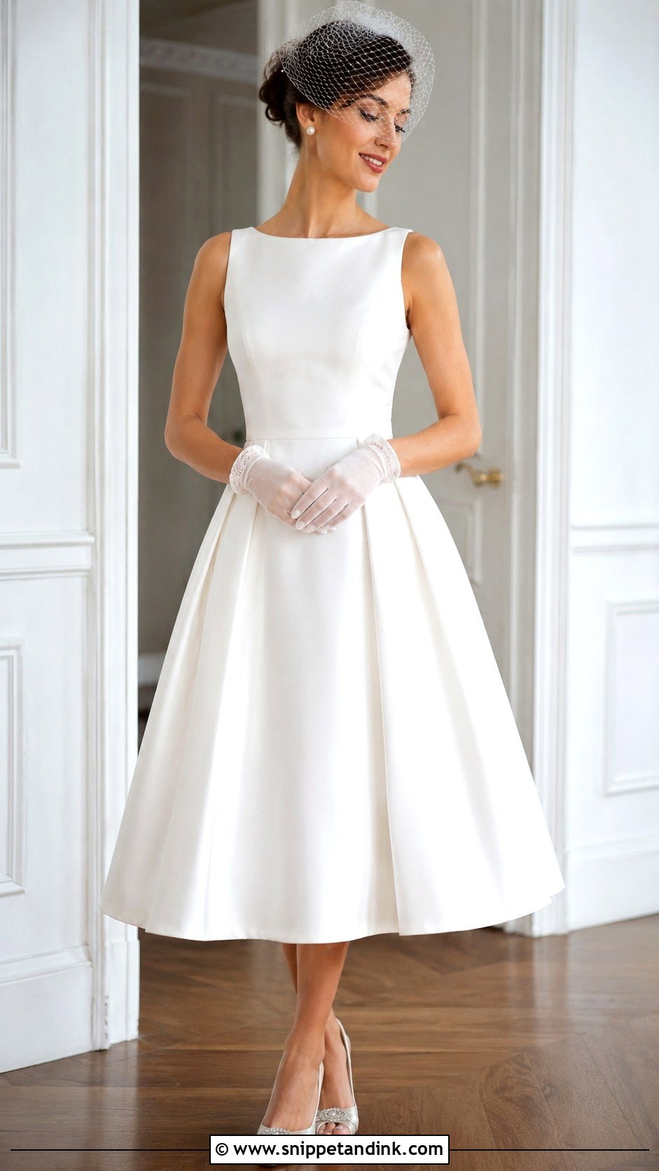 Tea Length Wedding Dress Outfit - Snippet and Ink - 25 Wedding Outfit for Bride Ideas