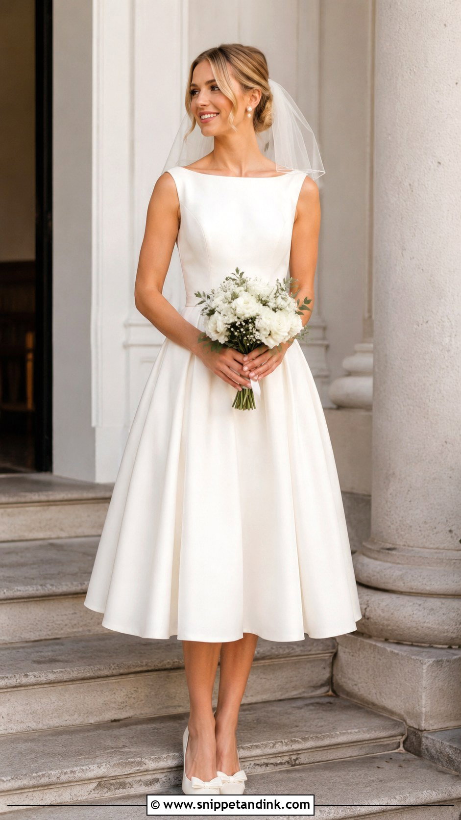 Tea Length Wedding Dress Outfit - Snippet and Ink - 25 Wedding Outfits for Bride