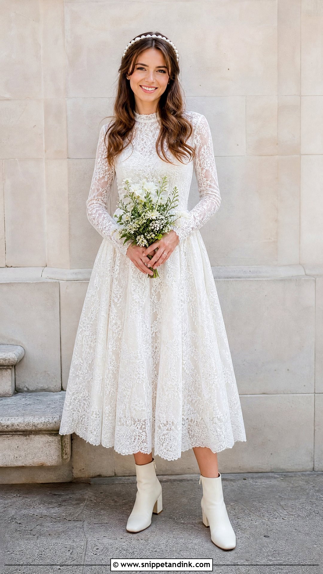 Tea Length Wedding Dress With Boots - Snippet and Ink - 25 Wedding Dress with Boots Ideas