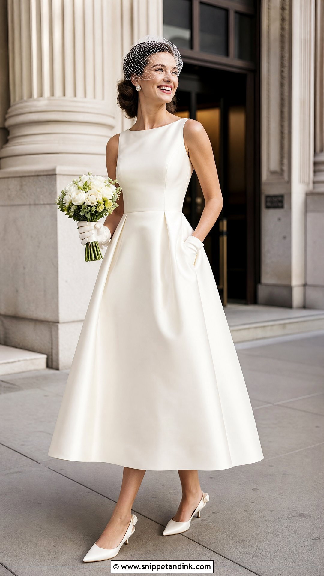 Tea Length Wedding Dress With Pockets - Snippet and Ink - 20 Unique Simple Wedding Dress Ideas