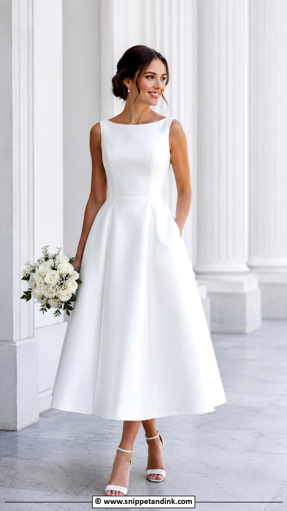 Tea Length Wedding Dress With Pockets - Snippet and Ink - 30 Tea Length Wedding Dress Ideas