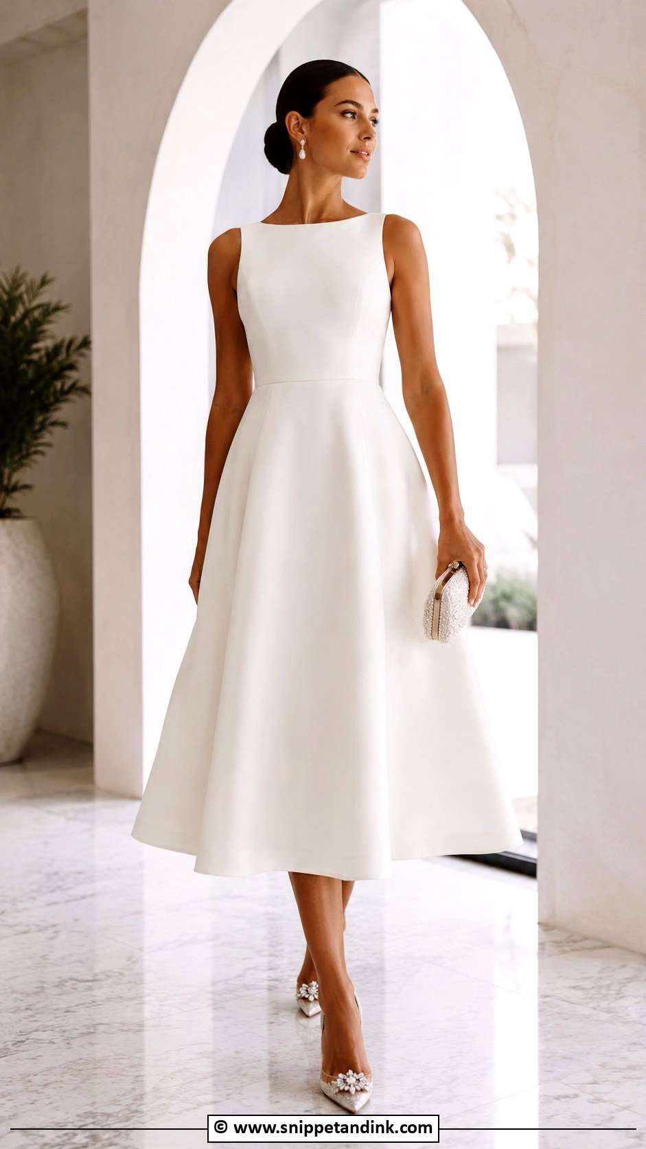 Tea Length Wedding Dress With Statement Shoes - Snippet and Ink - 30 Tea Length Wedding Dress Ideas