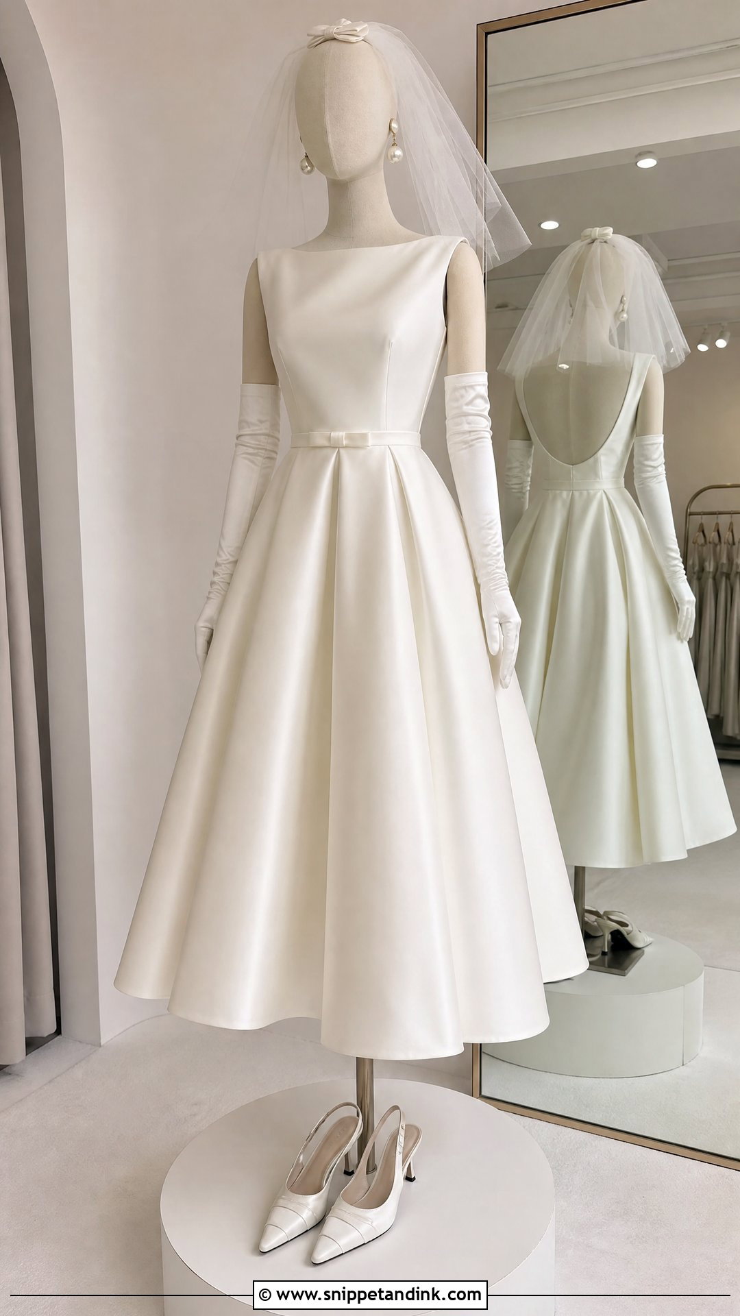 Tea Length Wedding Dress on Mannequin - Snippet and Ink - 20 Wedding Dress on Mannequin Ideas