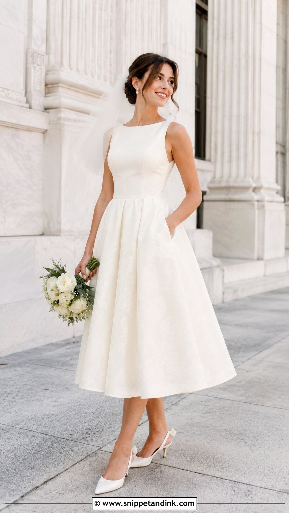 Tea Length Wedding Dress with Pockets - Snippet and Ink - 20 Wedding Dress with Pockets Ideas