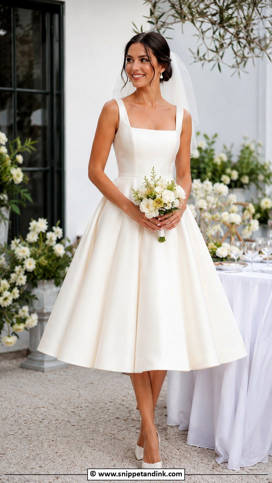Tea Length Wedding Dress - Snippet and Ink - 25 Bride 2025 Ideas