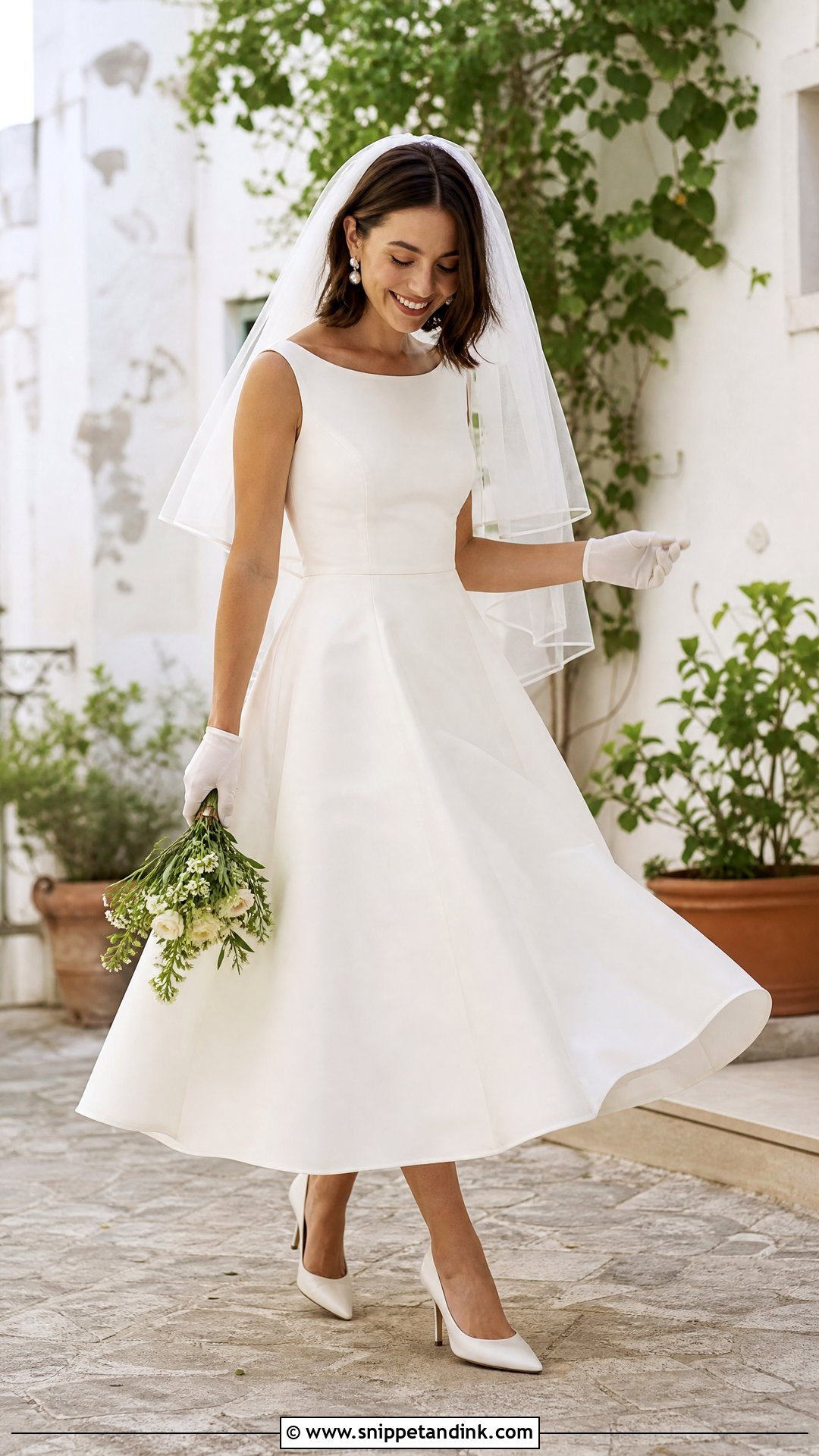 Tea Length Wedding Gown - Snippet and Ink - 20 Wedding Gown for Short Bride Ideas