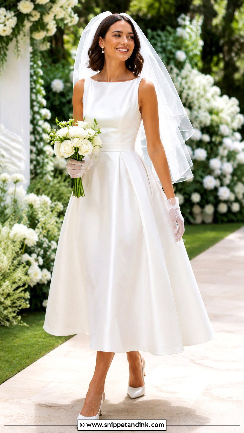 Tea Length Wedding Gown - Snippet and Ink - 20 Latest Wedding Gowns Bridal Collection