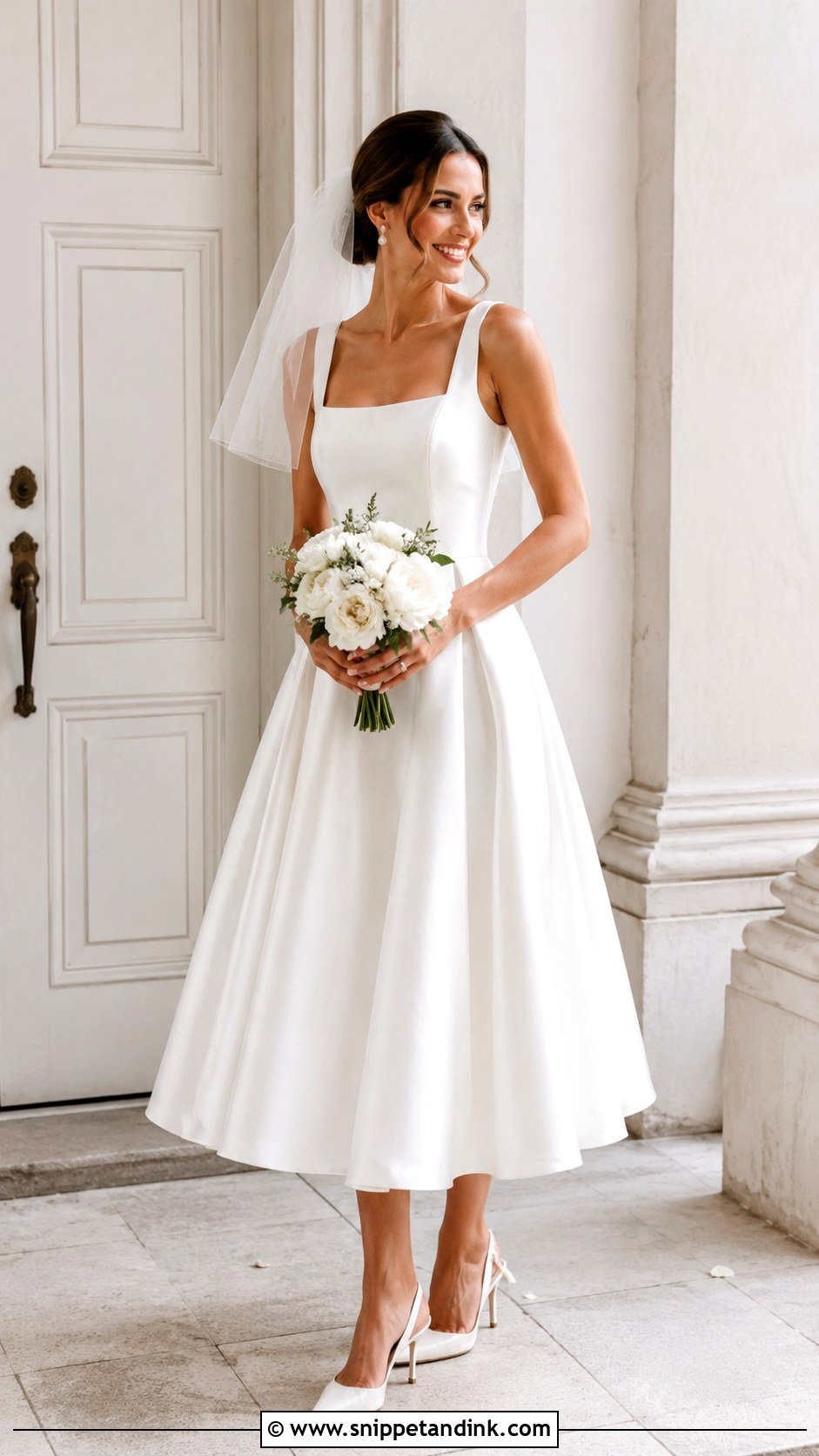 Tea Length Wedding Gown - Snippet and Ink - 25 Wedding Gown Inspiration Ideas