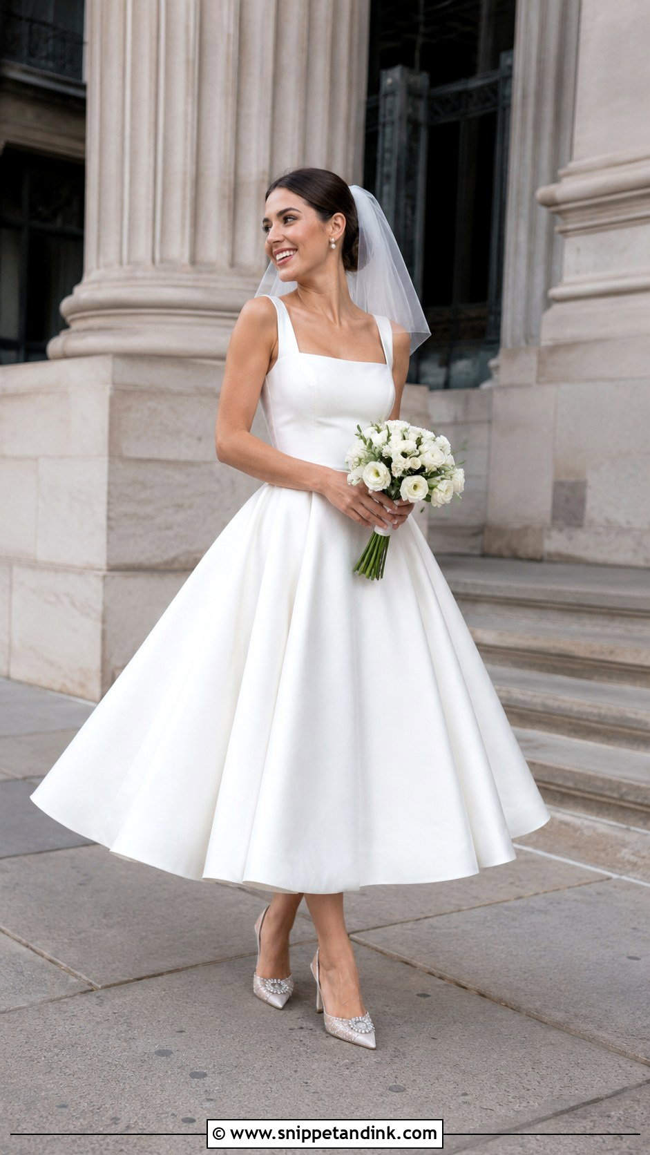 Tea Length Wedding Gown - Snippet and Ink - 20 Brides Gown Ideas