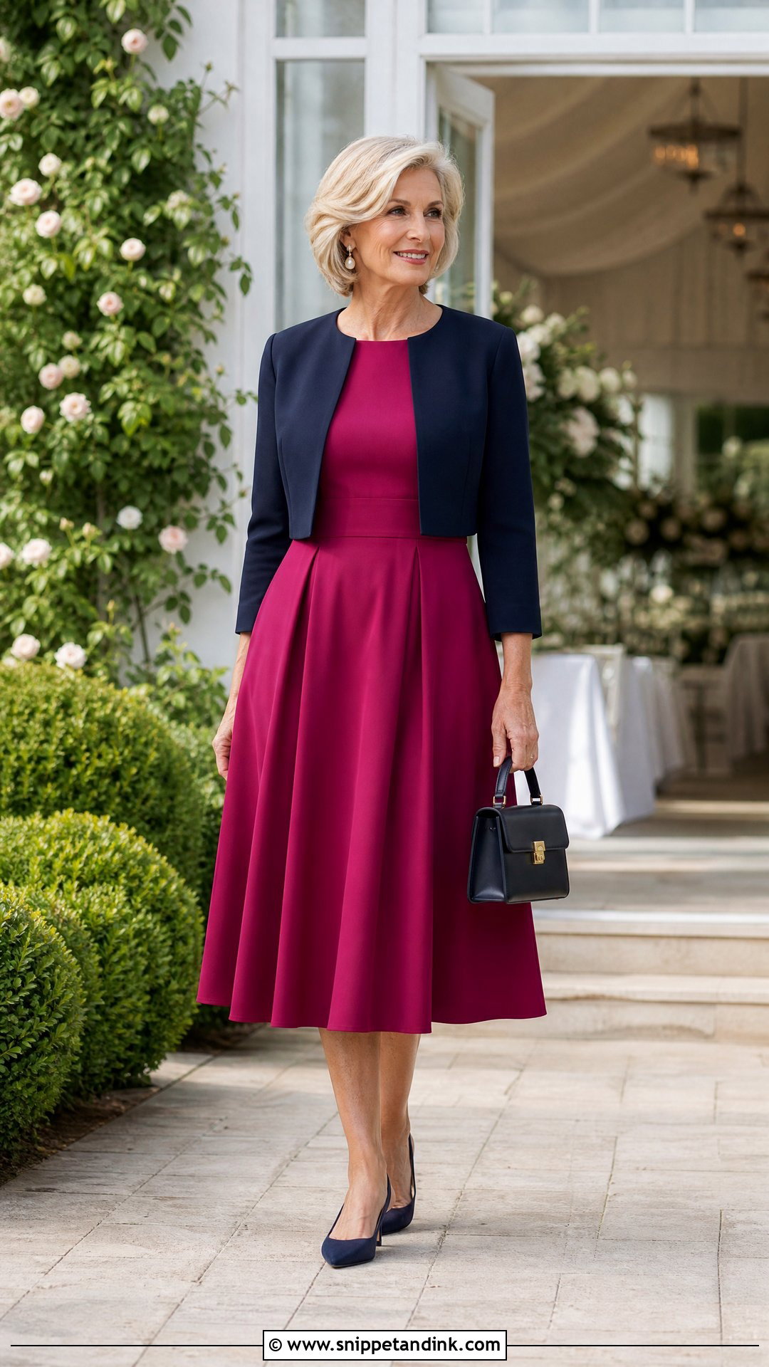 Tea Length Wedding Guest Dress Outfit - Snippet and Ink - 25 Attending Wedding Outfit Ideas