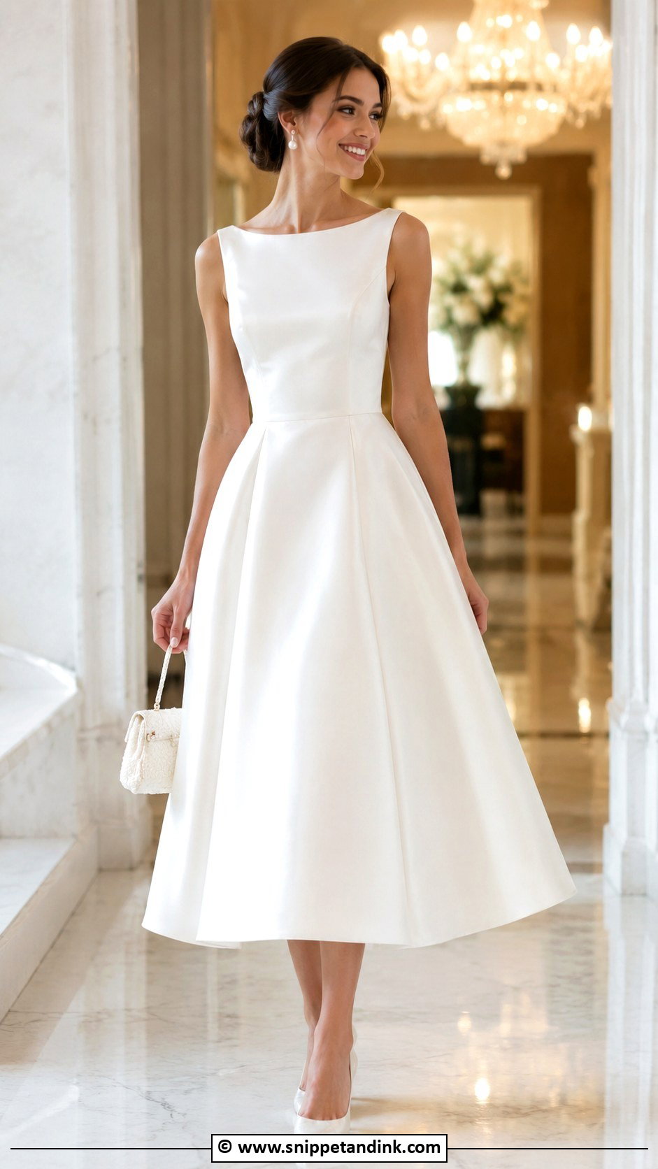 Tea Length Wedding Night Dress - Snippet and Ink - 25 Wedding Night Dress Ideas