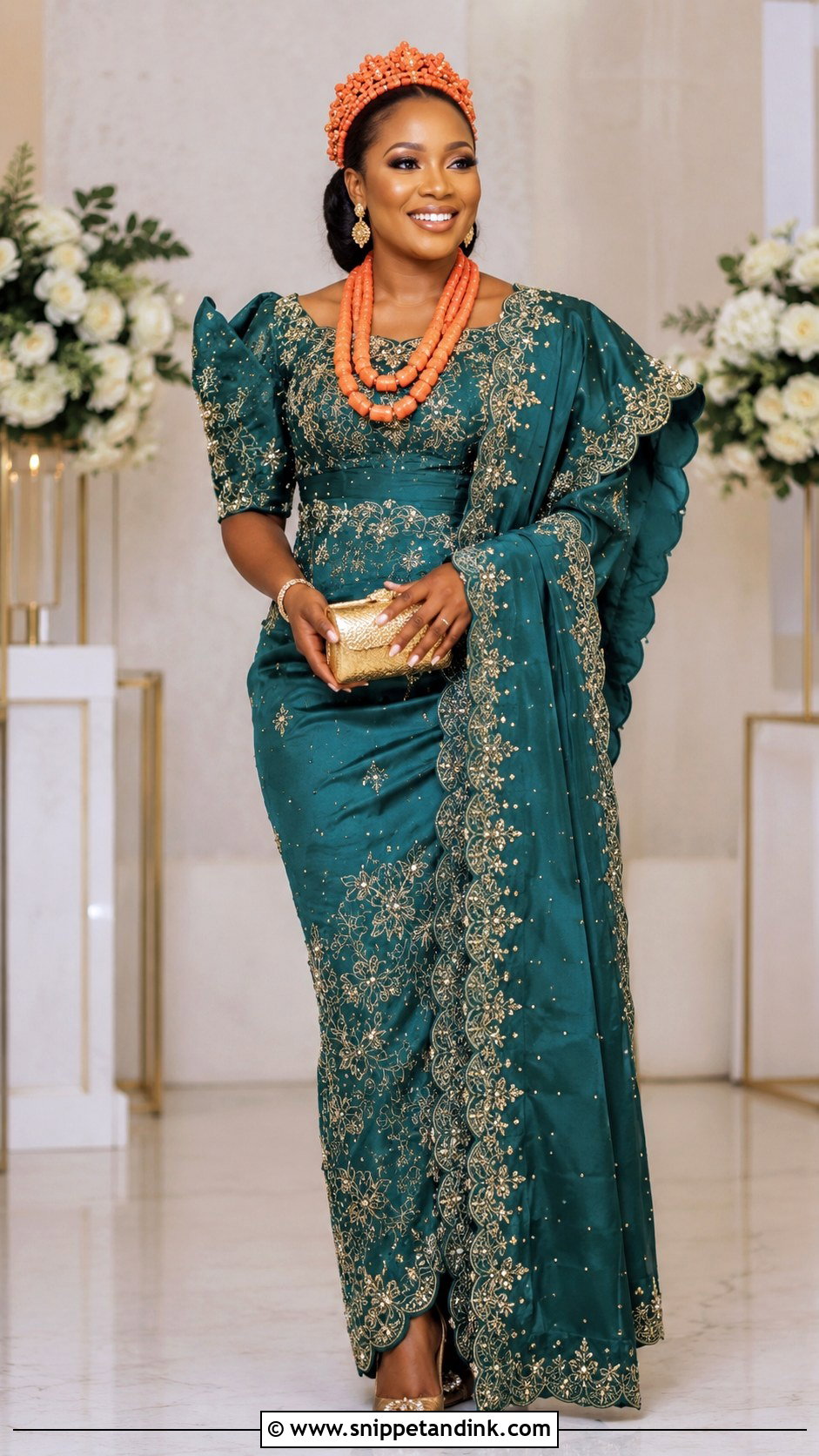 Teal George Outfit For Bride - Snippet and Ink - 20 George Outfit for Bride Ideas