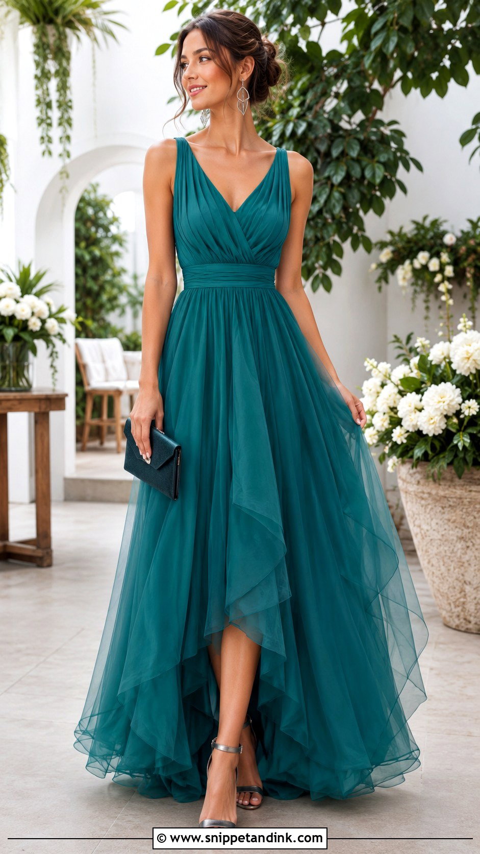 Teal Infinity Dress With Tulle - Snippet and Ink - 20 Infinity Dress with Tulle Ideas