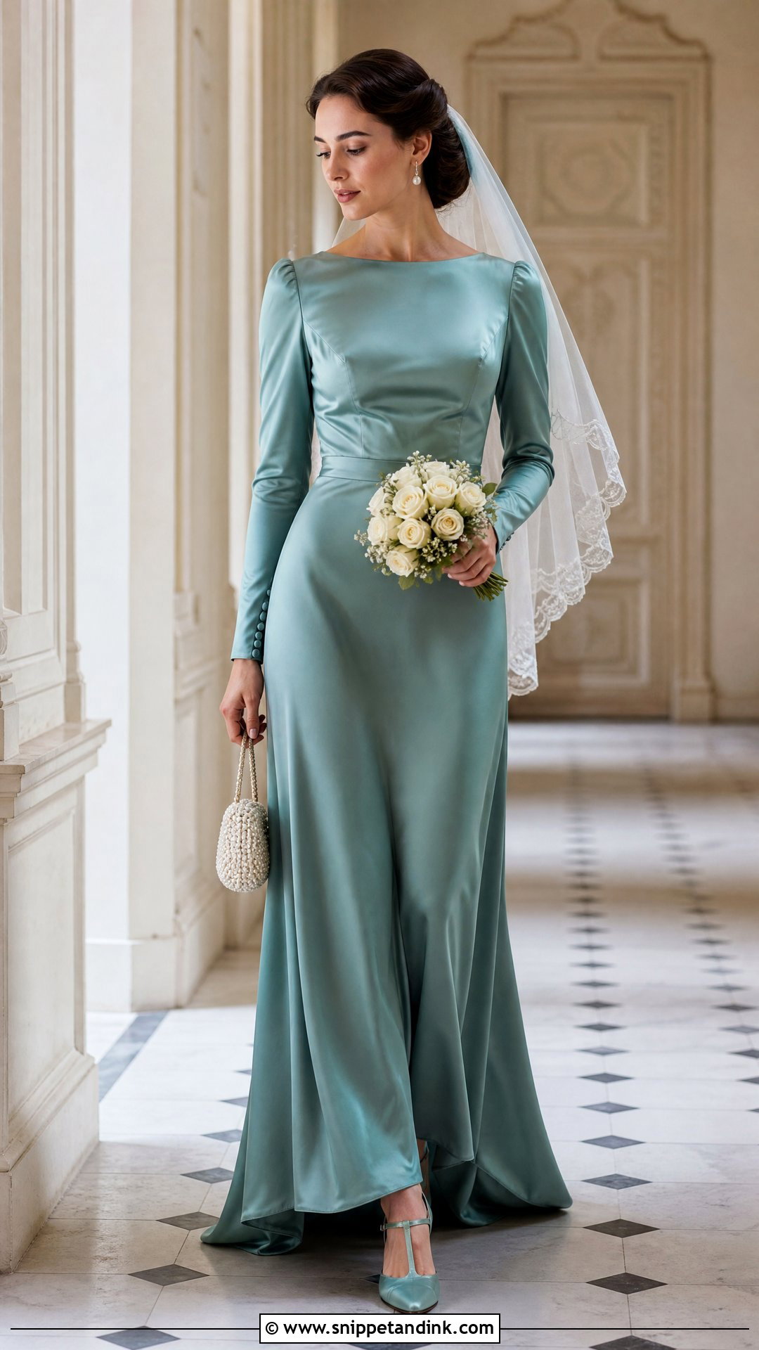 Teal Vintage Wedding Dress - Snippet and Ink - 25 Teal Wedding Dress Ideas