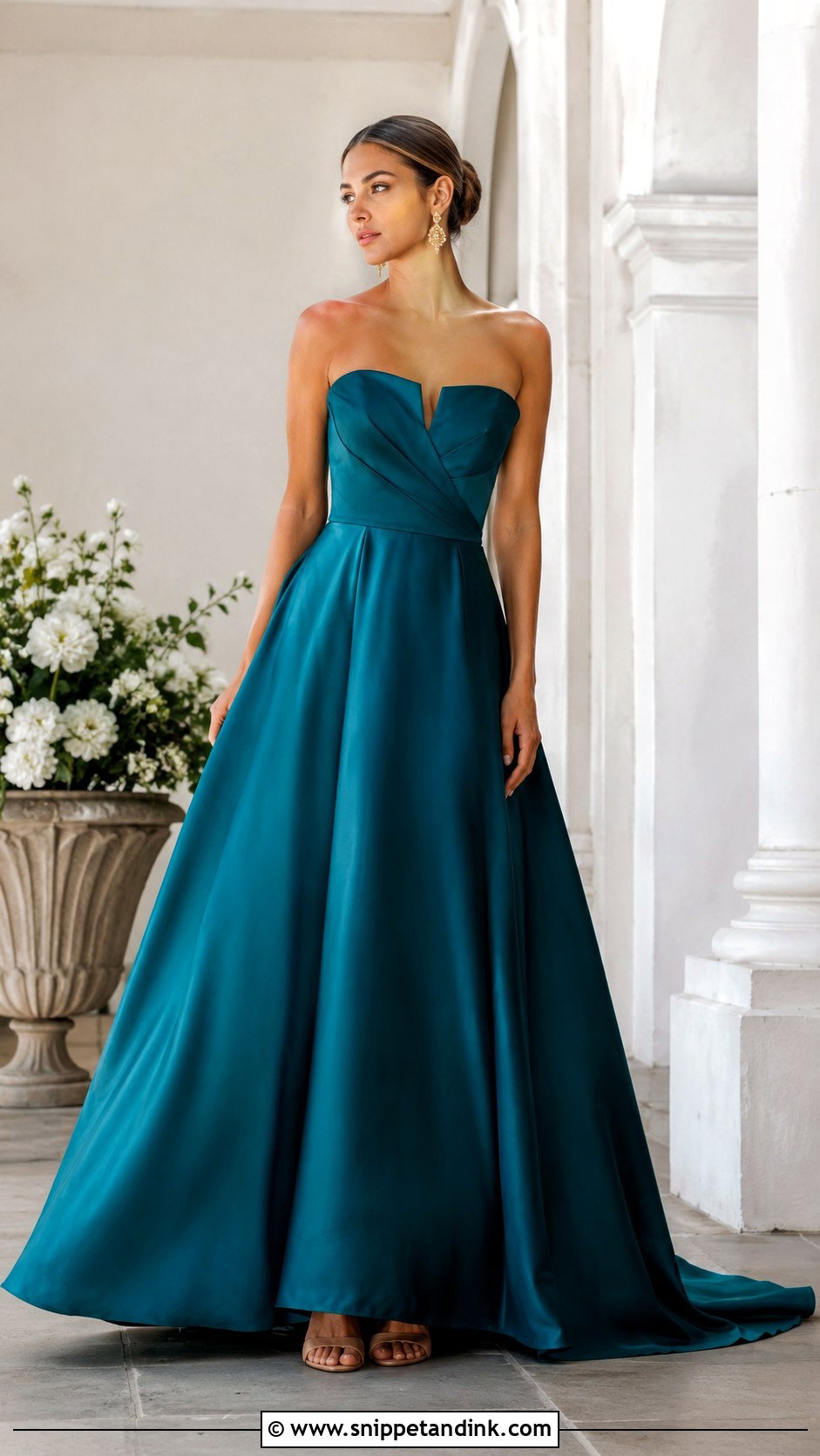Teal Wedding Dress - Snippet and Ink - 30 Non White Wedding Dress Ideas