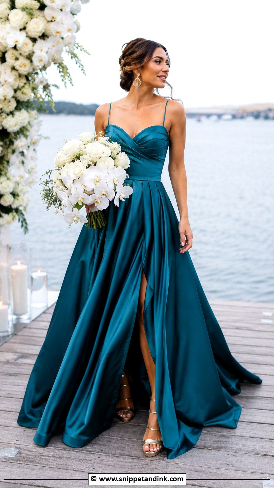 Teal Wedding Dress - Snippet and Ink - 25 Color Wedding Dress Ideas