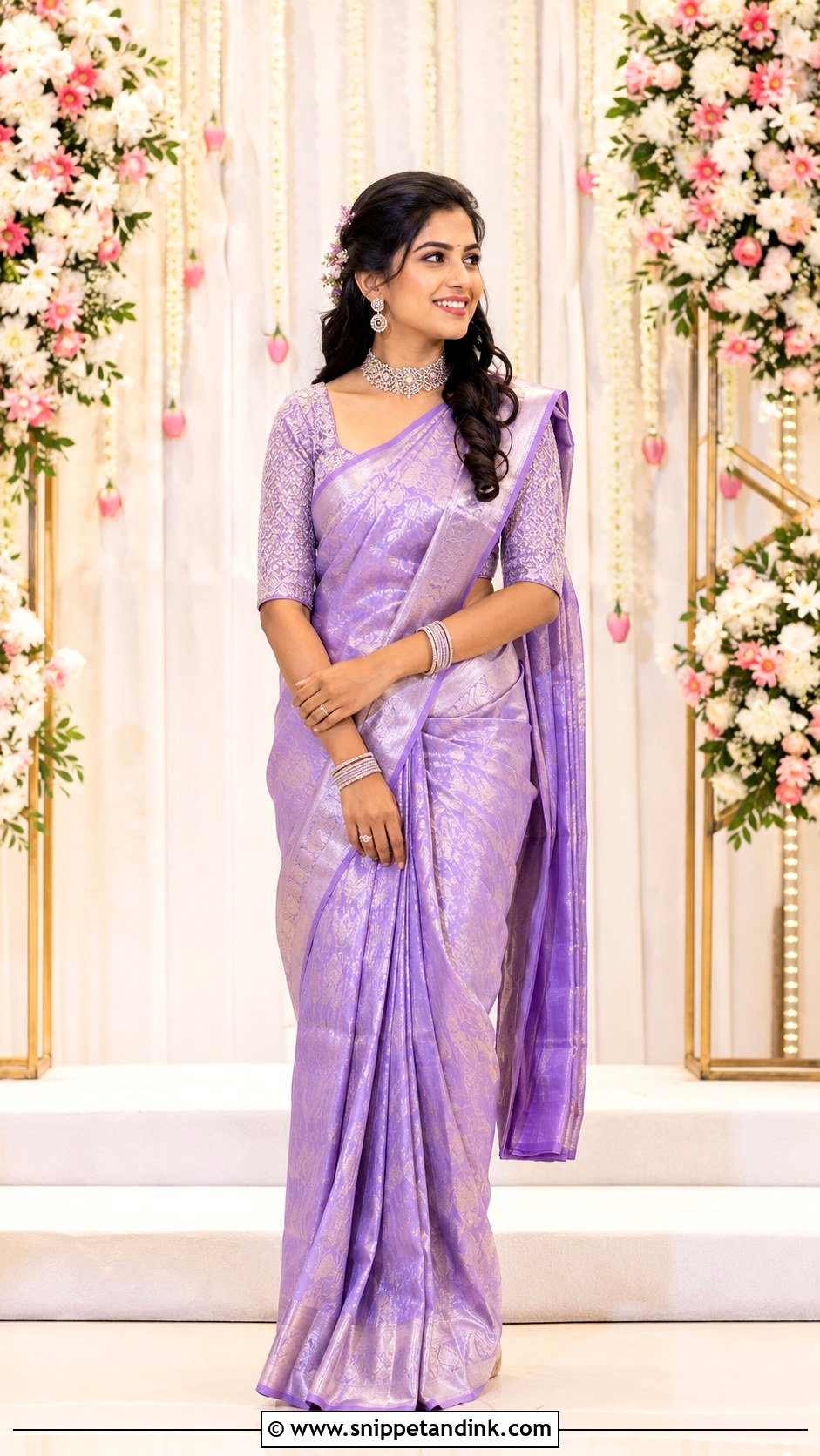 Telugu Bride Engagement Saree - Snippet and Ink - 25 Telugu Bride Ideas
