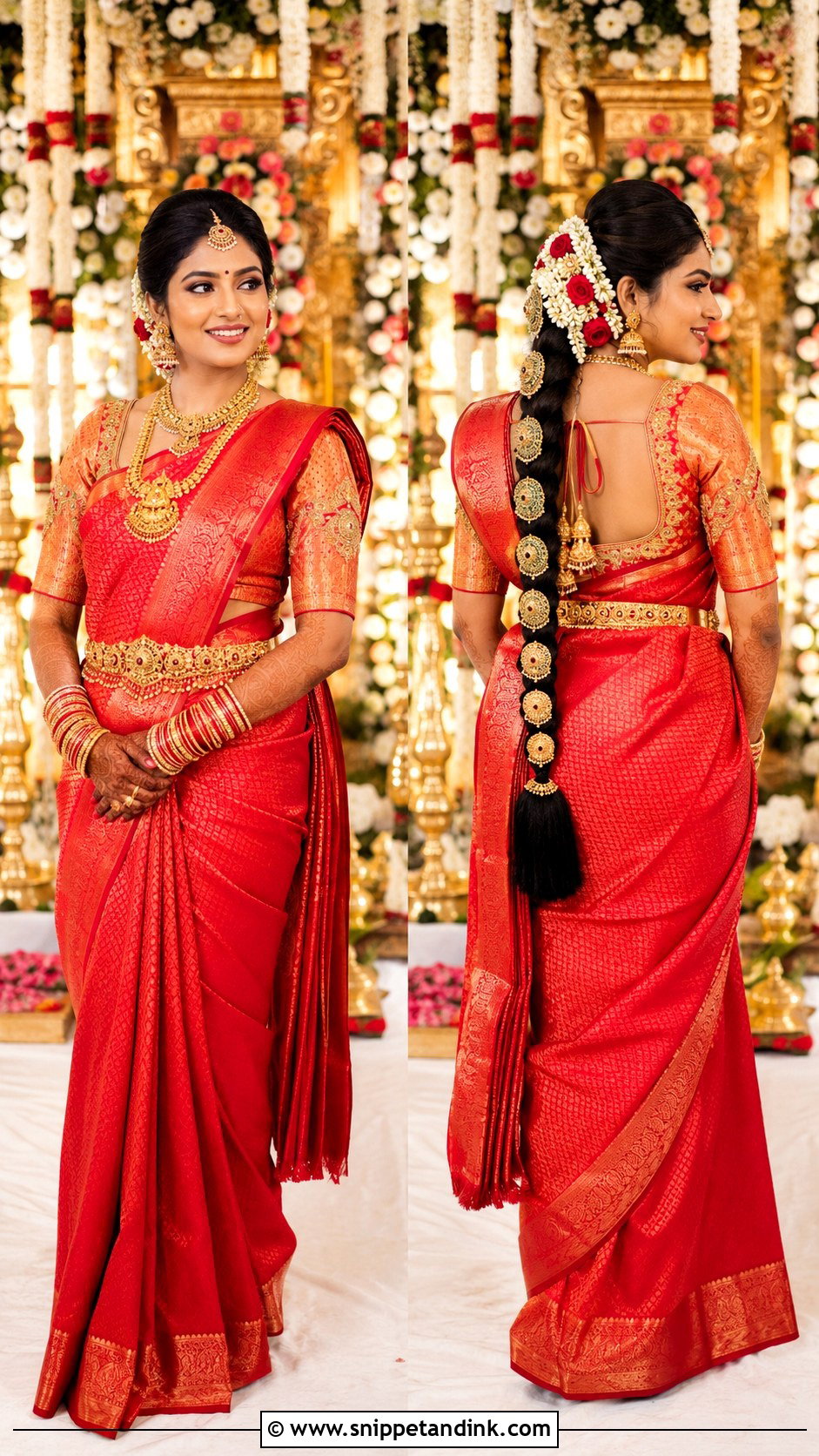 Telugu Bride Jada Hairstyle Look - Snippet and Ink - 25 Telugu Bride Ideas