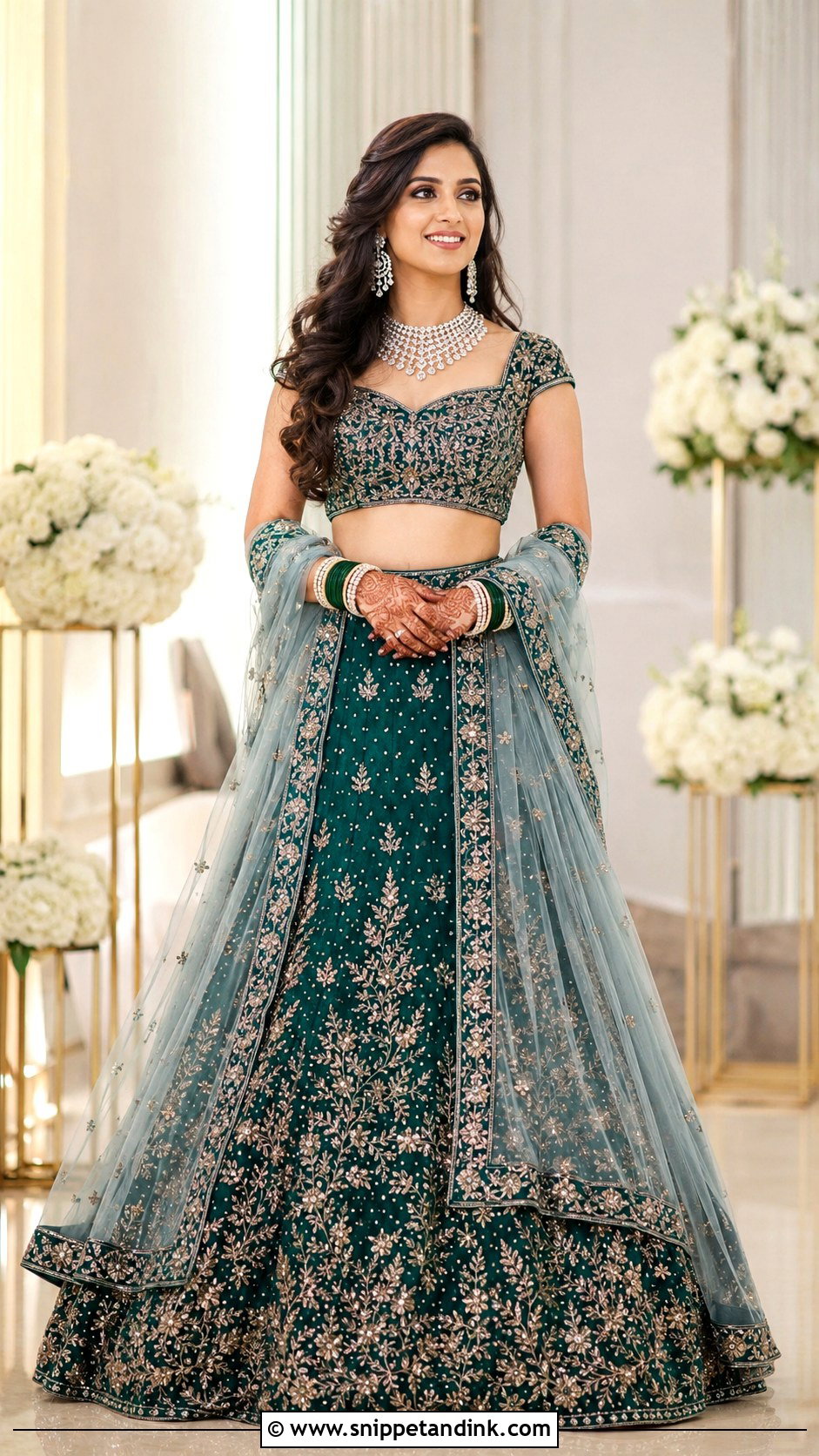 Telugu Bride Reception Lehenga - Snippet and Ink - 25 Telugu Bride Ideas