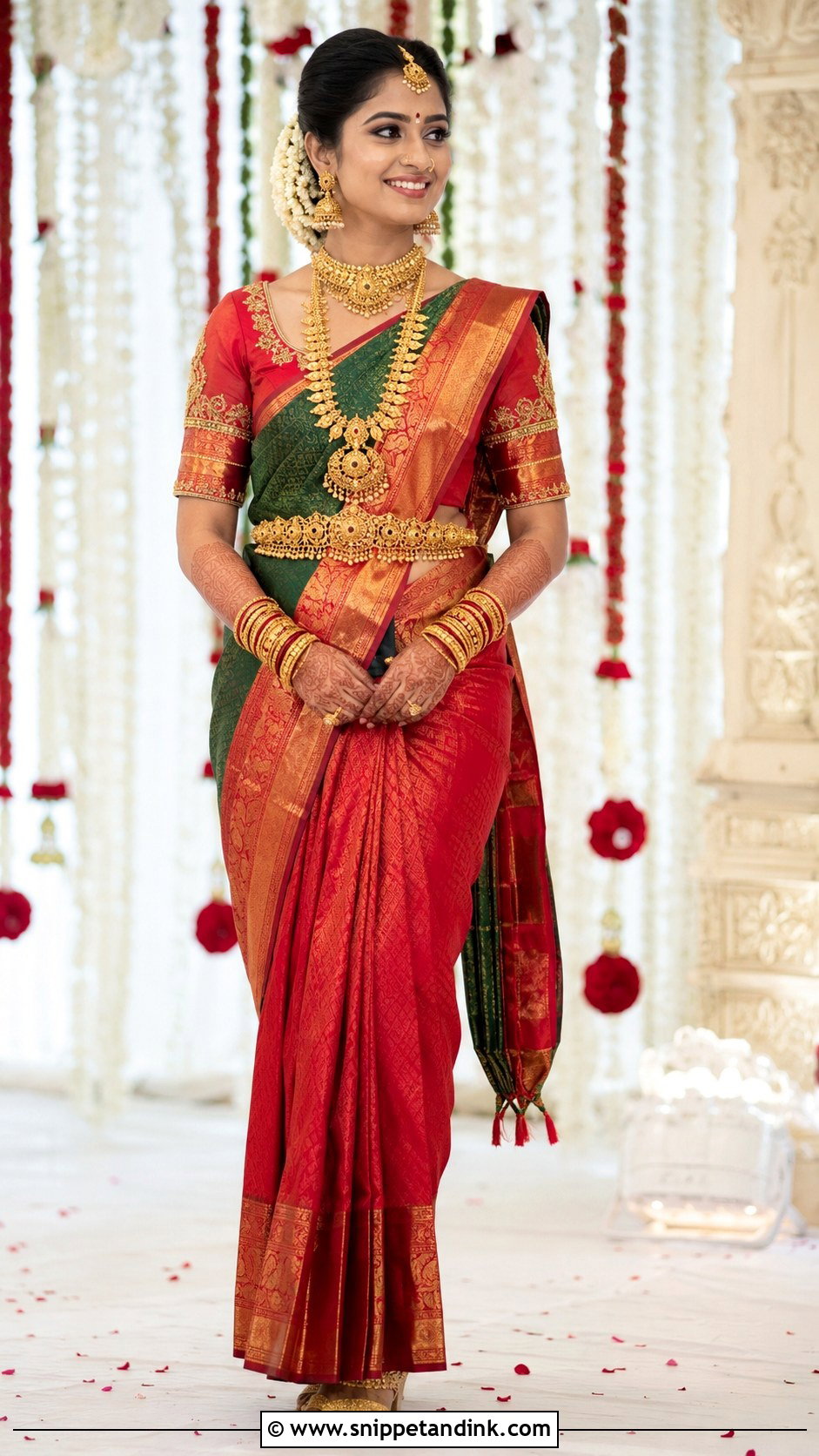 Temple Jewelry Karnataka Bride - Snippet and Ink - 25 Karnataka Bride Ideas