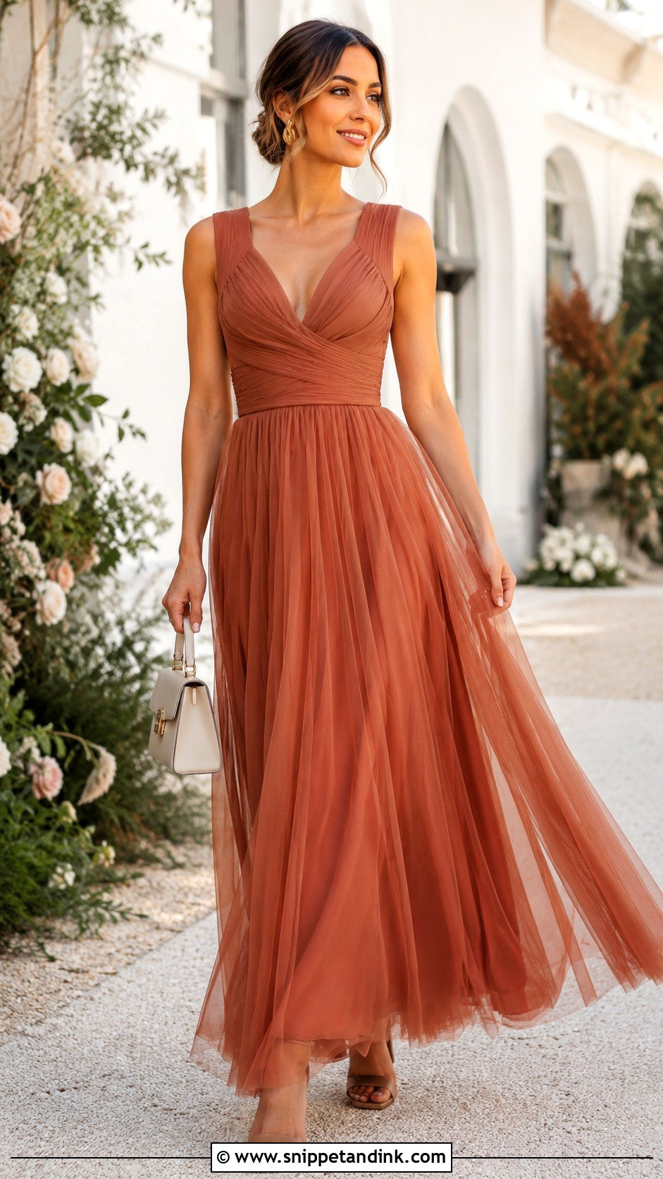 Terracotta Infinity Dress With Tulle - Snippet and Ink - 20 Infinity Dress with Tulle Ideas