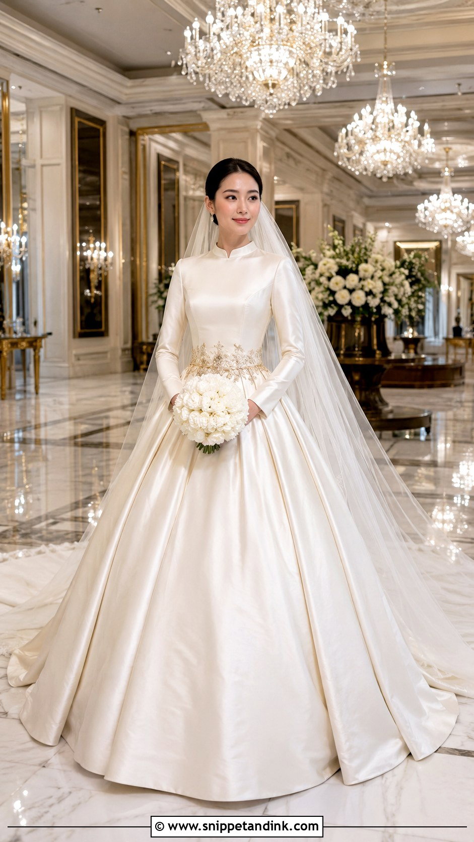Thai Silk Ball Gown Wedding Dress - Snippet and Ink - 20 Thailand Wedding Dress Ideas