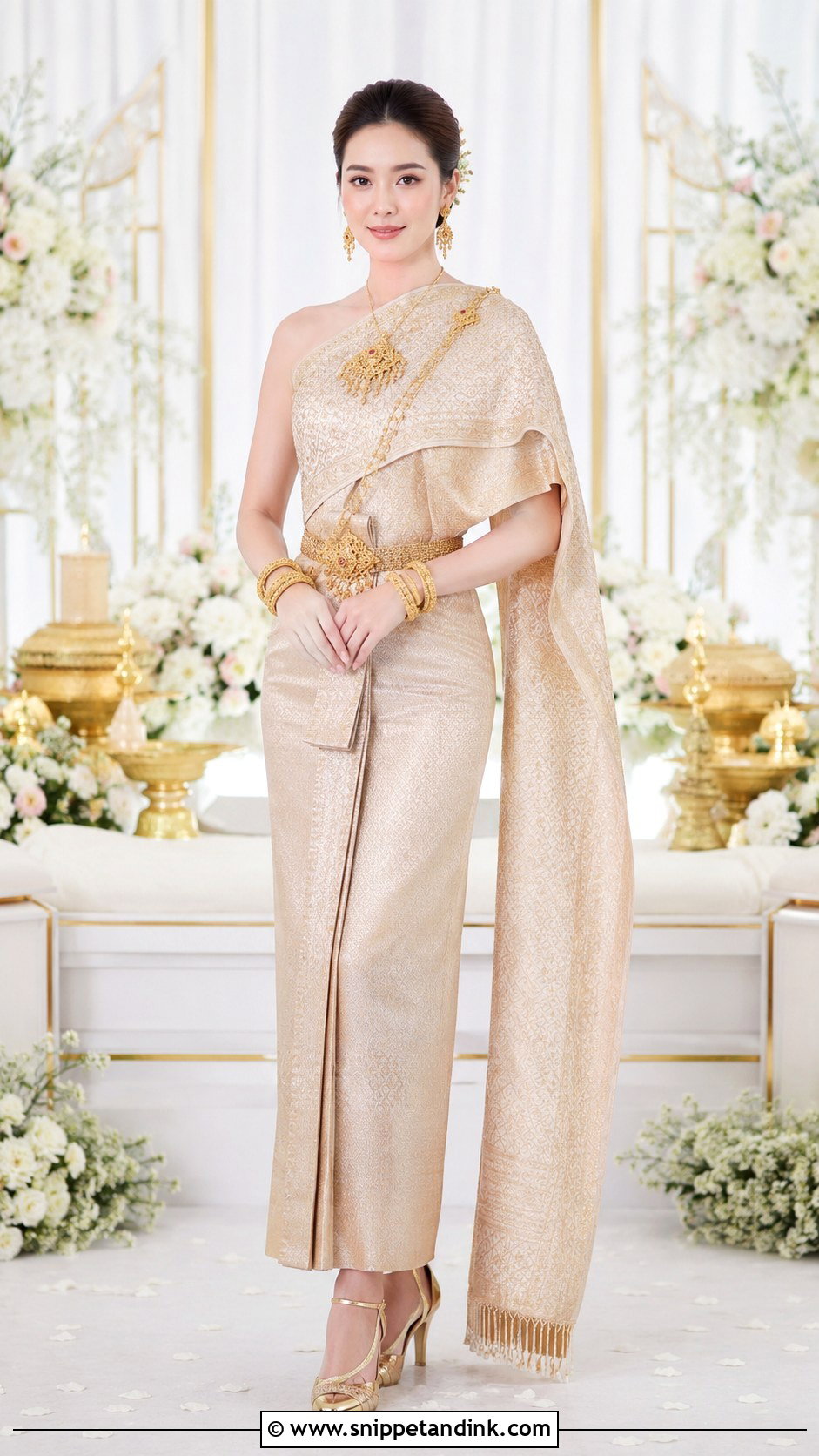 Thai Silk Wedding Dress - Snippet and Ink - 30 Asian Wedding Dress Ideas