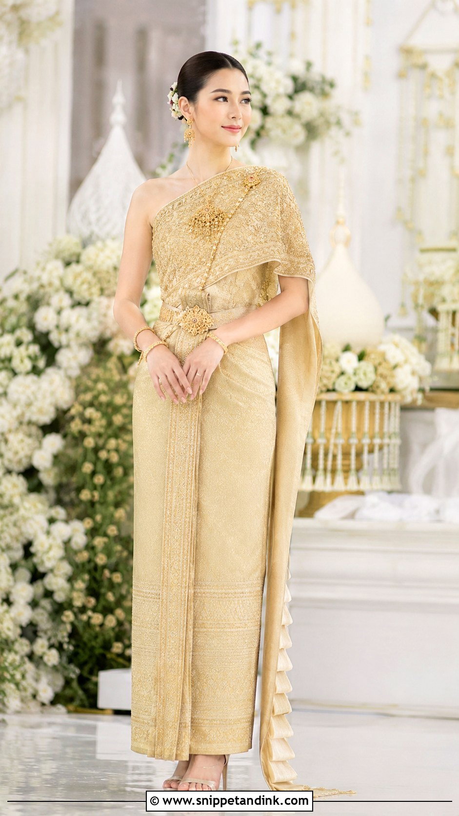 Thai Traditional Bridal Dress - Snippet and Ink - 25 Bride Traditional Outfit Ideas