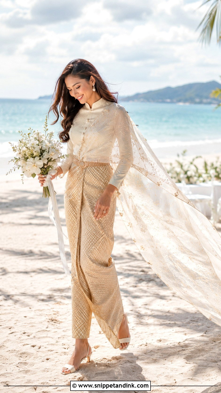 Thai Wedding Dress With Beach Wedding Outfit - Snippet and Ink - 25 Thai Wedding Dress Ideas