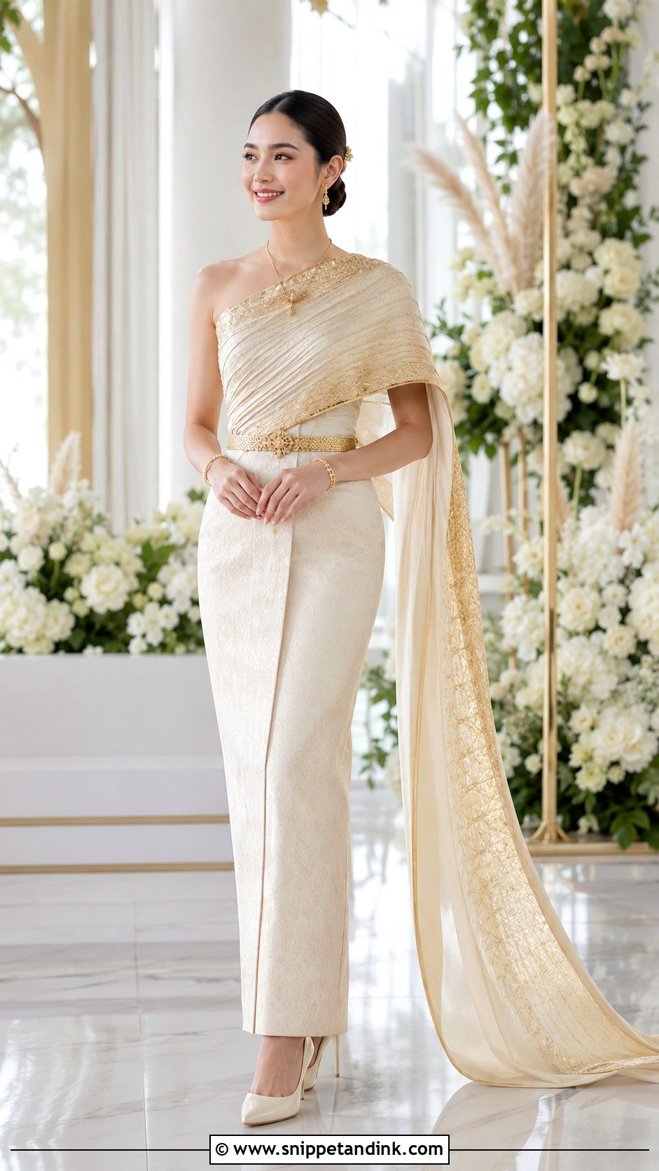 Thai Wedding Dress With Modern Fitted Gown - Snippet and Ink - 25 Thai Wedding Dress Ideas