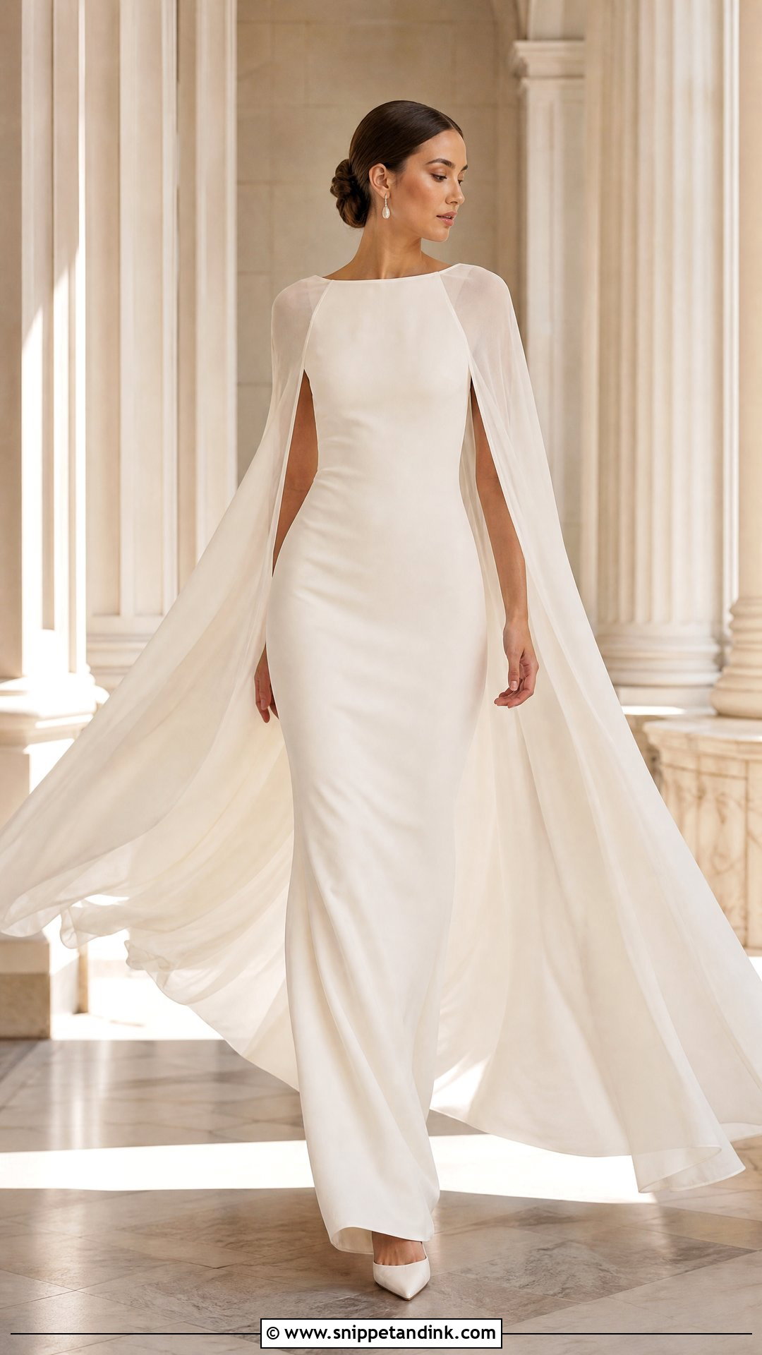 The Reluctant Bride Cape Dress Outfit - Snippet and Ink - 25 The Reluctant Bride Ideas