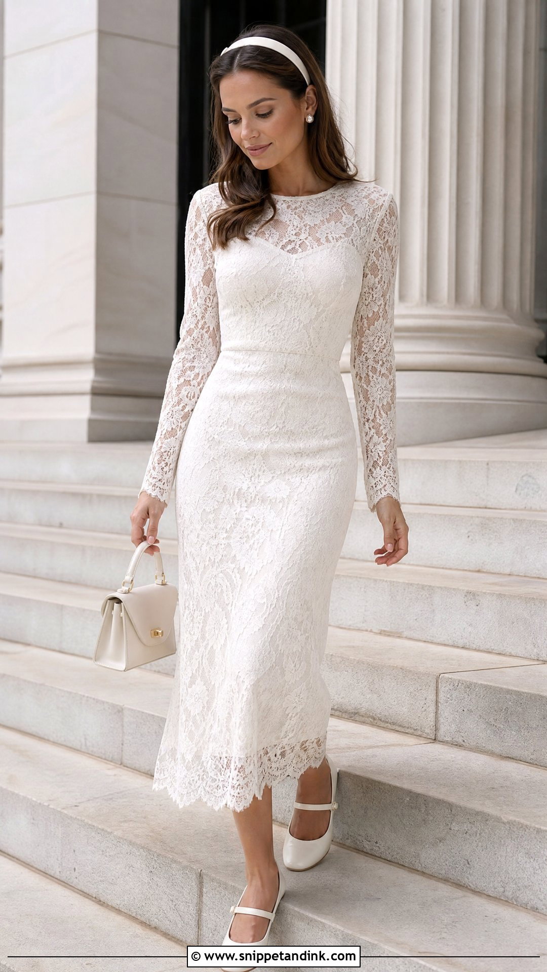 The Reluctant Bride Lace Midi Dress Outfit - Snippet and Ink - 25 The Reluctant Bride Ideas