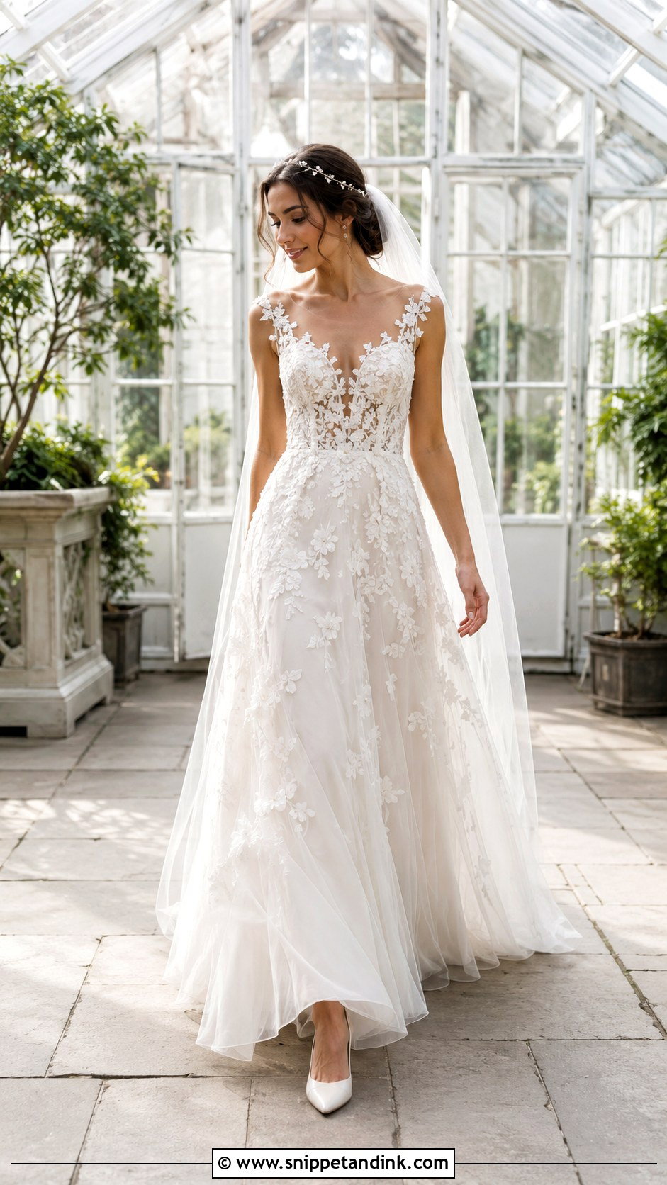 Three Dimensional Floral Wedding Dress - Snippet and Ink - 20 Beautiful Wedding Dresses Fairytale