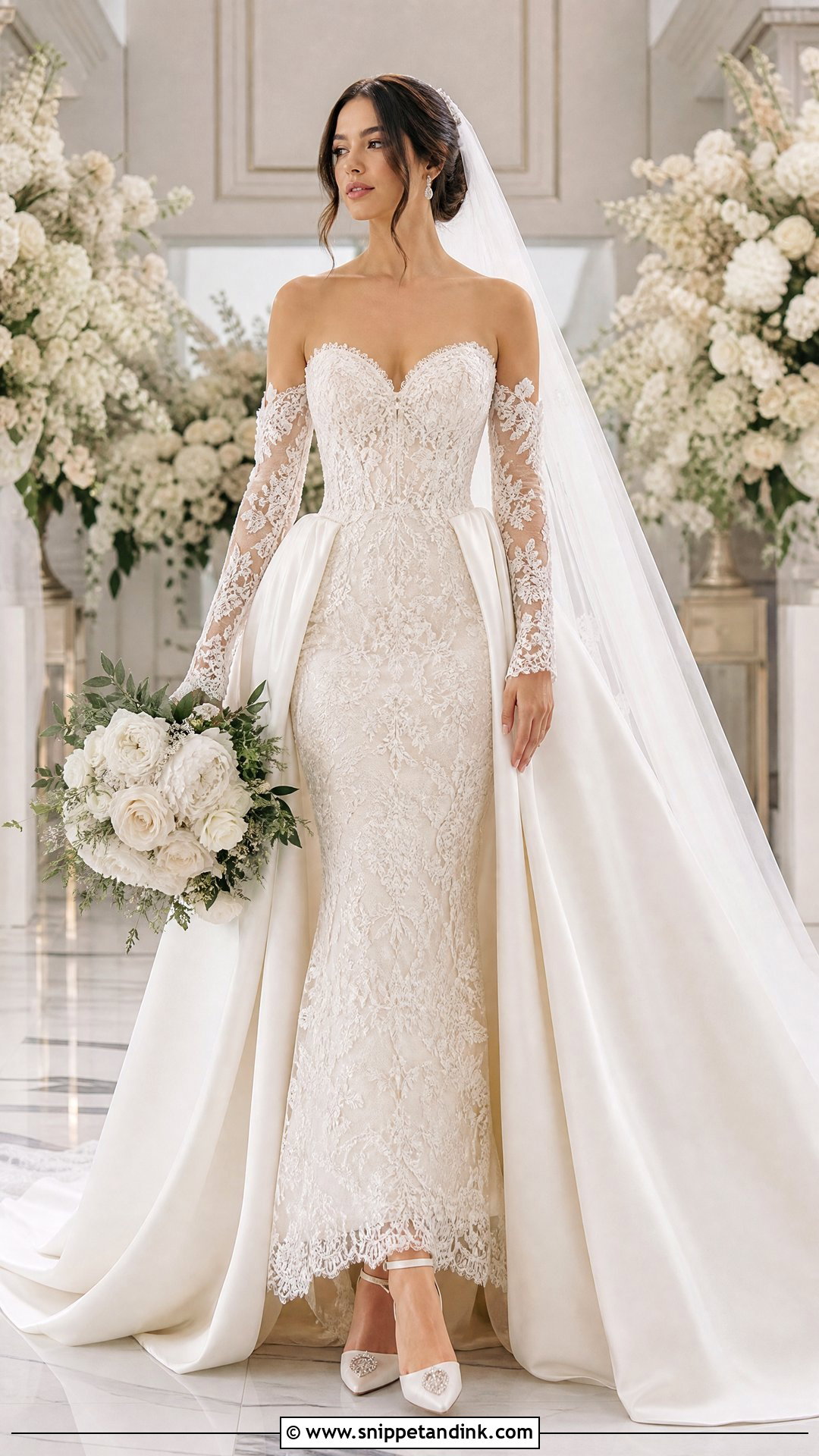 Three In One Transforming Wedding Dress - Snippet and Ink - 20 Transforming Wedding Dress Ideas